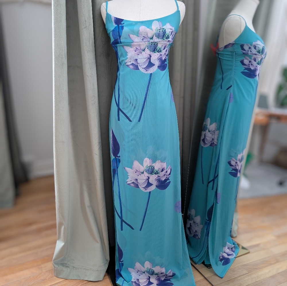 NWOT Miaou Thais Dress in Blue Lotus XL‎